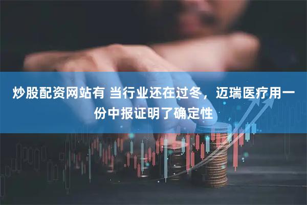 炒股配资网站有 当行业还在过冬，迈瑞医疗用一份中报证明了确定性